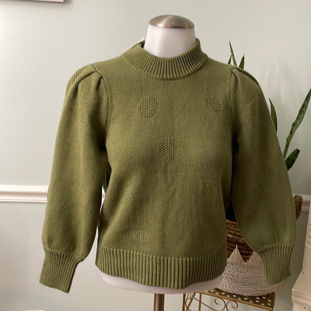 MADEWELL  Sweatshirt-globe sleeves NWT size SX